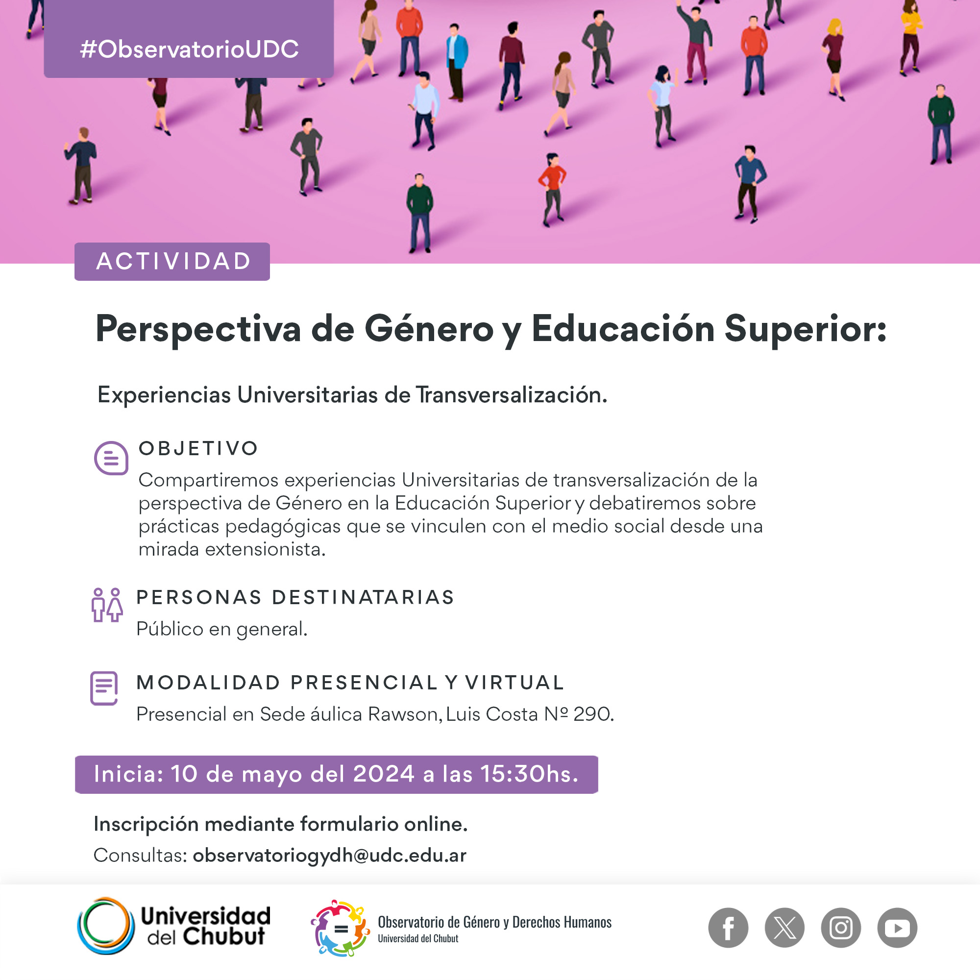 Perspectiva de Género y Educación Superior Experiencias Universitarias